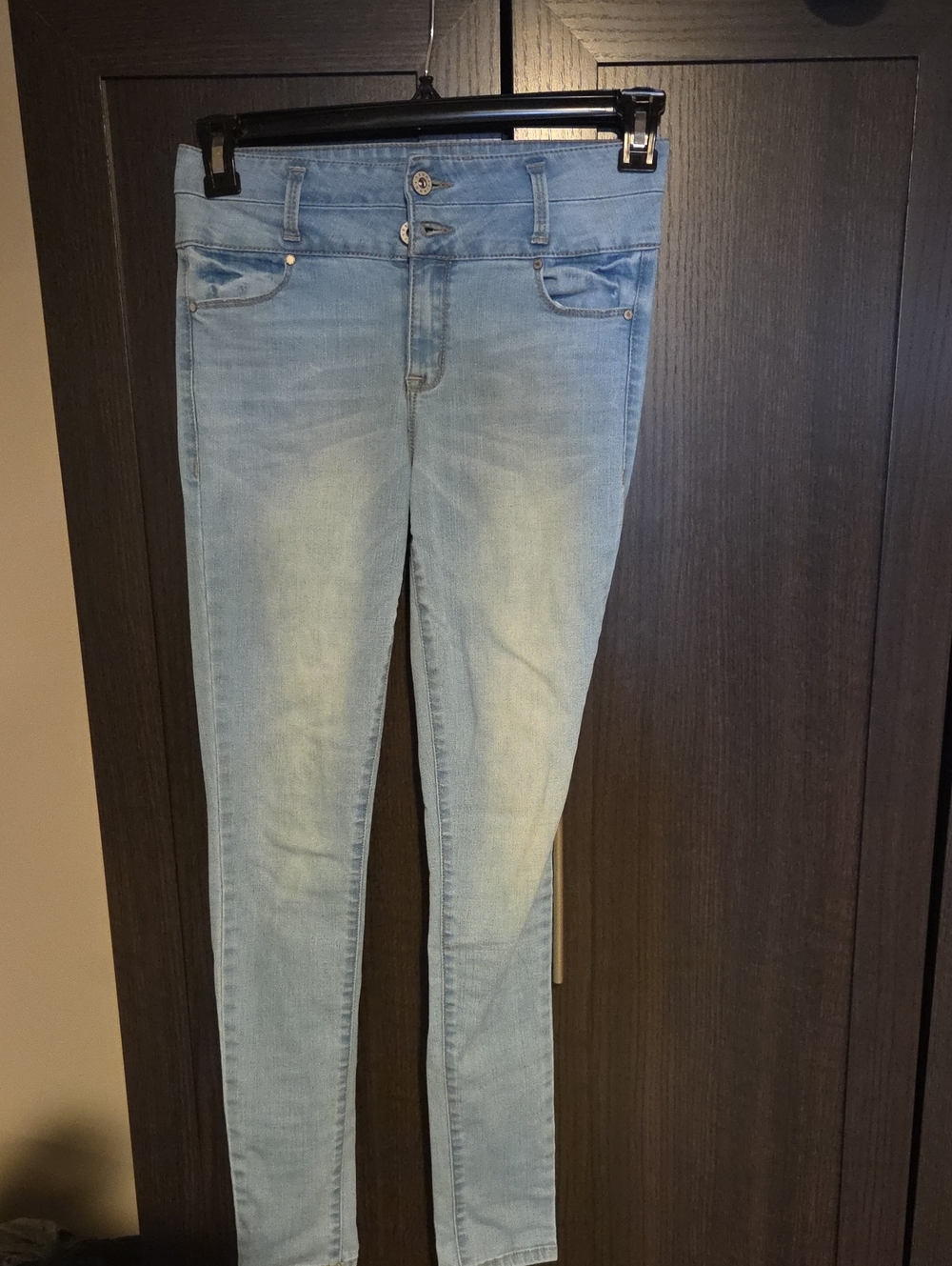 Tinseltown Light Blue High-Rise Skinny Jeggings